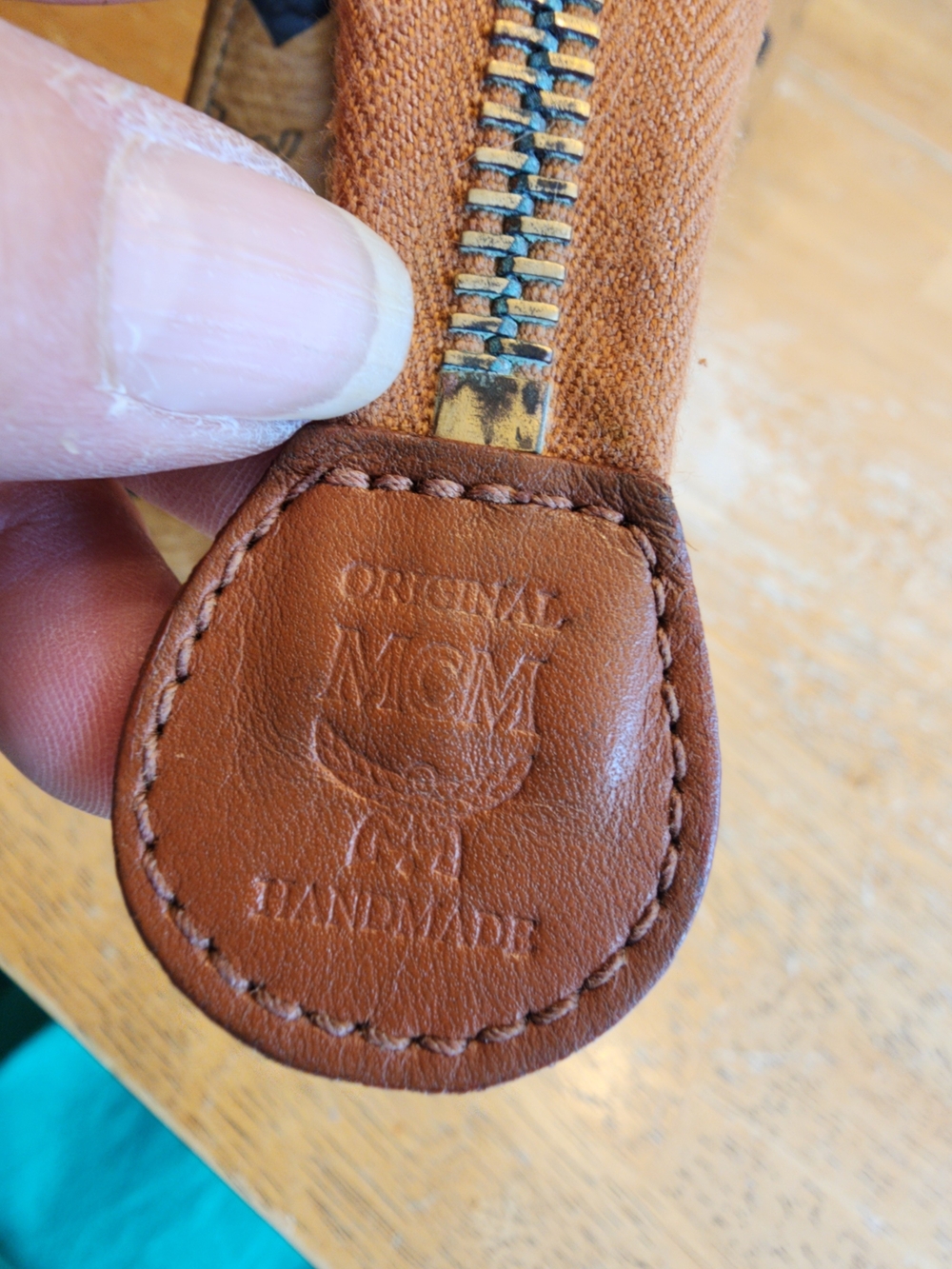 vintage MCM Mode Creation Munich Visetos cognac monogram clutch - Picture 15 of 16